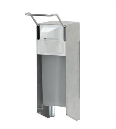 Ingo-man I1220100 Classic zeep- en desinfectie dispenser met korte beugel 500ml Aluminium E26A/25 