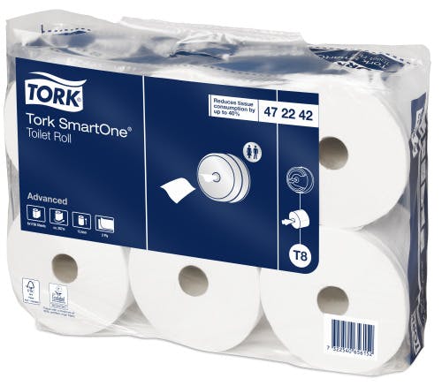 Tork T8 SmartOne Toiletpapier 2-laags 1150 vel
