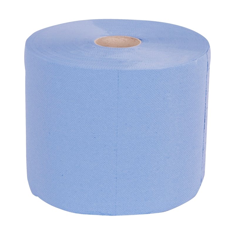 TIP-3446 TOWLERS maxirol bright blue 3laags cellulose 24cmx 190mtr 500 vel folie 2 rol